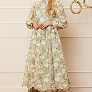 Sister Jane Bethany Puff Sleeve Dress, Never Worn